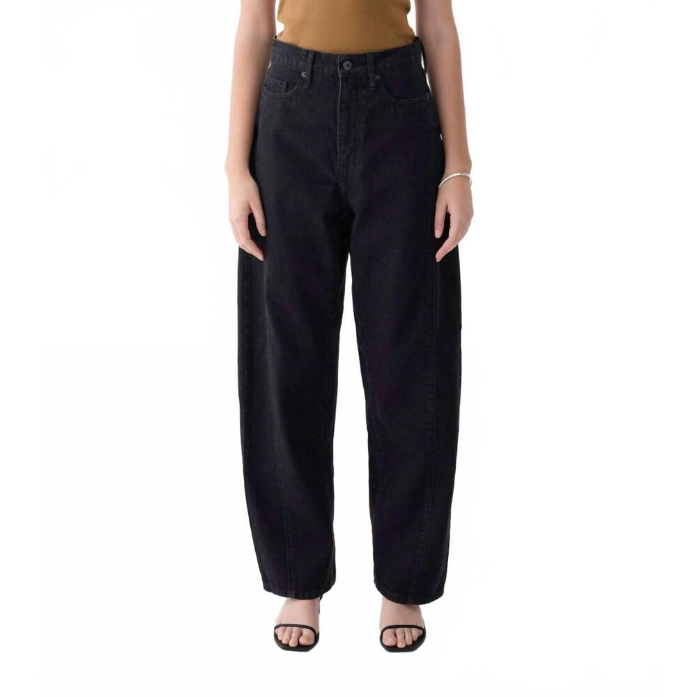 NEW OUTLAND DENIM utah mid slouchy jeans in black